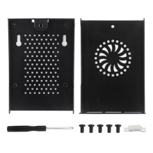 Carcasa Metálica de Aleación de Aluminio para Raspberry Pi 5, Compatible con para Disipador Activo para RPI 5 Pi5.