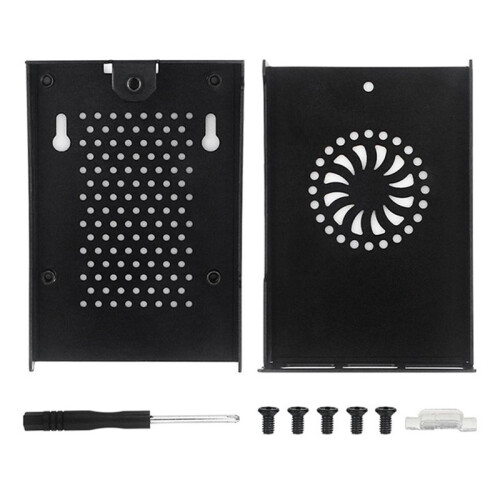 Metal Case for Raspberry Pi 5 Aluminum Alloy Shell Compatible for Active Cooler for RPI 5 Pi5