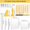 Polymer Clay Tools, 28PCS Acrylic Roller for Polymer Clay/ 14P Sculpting Kits/ 7P Shape Cutter/ 2P Sheets 7