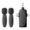 3 in 1 Wireless Lapel Microphone Compatible with Cameras Laptops Smartphone Wireless Lavalier Microphone 1