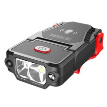 USB Uppladdningsbar LED-Sensor Klämbar Basebollkeps Ljus Hatt Ficklampa Justerbar Vinkel Fiske Camping Pannlampa