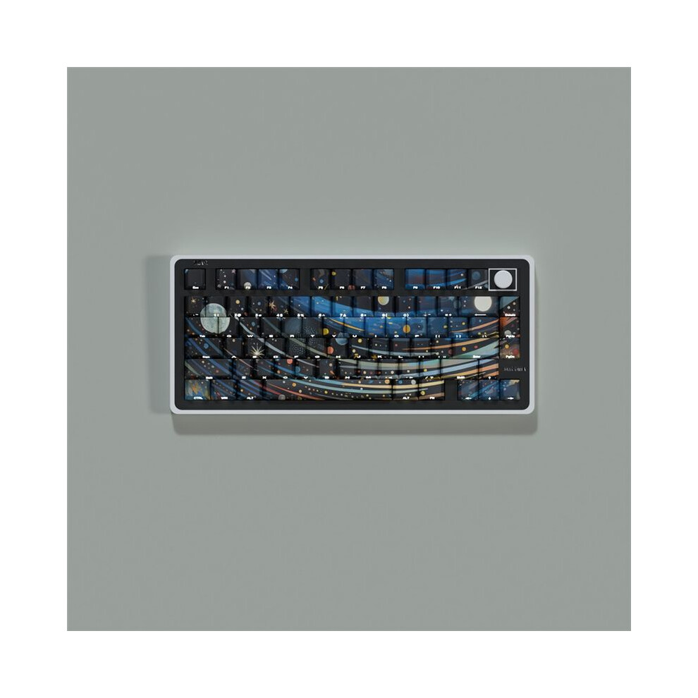 Starry Skys Keycaps Pbt Material Side Letter Dye-Sub Keys Caps For Mechanical Keyboard Iso Ansi Layout C 4713996715815