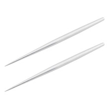 2pcs Pottery Clay Sculpting Carving Knife Detail Needle Stainless Steel Teardrop Stick Needle Pottery Sculpting Tools