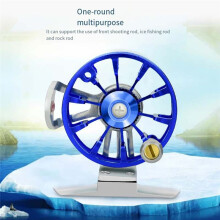 Metal Right Hand Flying Ice Fishing Reel Rock Fishing Hand Rod Front Wheel with One Click Release