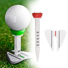 4Pcs Golfs Tees for Golfs Driver Training, Plastic Golfs Tees Low Resistance More Distance Consistent Height Tees