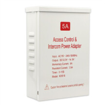 Transformador Fonte Alimentação Controle Acesso À Prova Chuva 12V-15V 5A Adaptador Atraso Tempo para Sistema Porta para Fechadura Reconhecimento