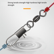 100PCS Swivels Fishing Connector Pin Bearing Rolling Swivel Snap Fastlock Clips Fishhook Fishing Tackle Accessories