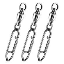 30Pack Fishing Speed Clips Quick Change Snap Swivels, Bearing Swivel Power Clips Fishing Snap Swivels Type 1