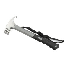 Outdoor Camping Tent Canopy Hammer Multifunctional Nail Puller Hammer Camping Equipment Grey