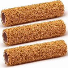 Ensemble de 3 Rouleaux de Peinture Texturés, Petit Rouleau Texturé de 23 cm pour Peindre les Murs et les Plafonds, Fournitures de Peinture pour