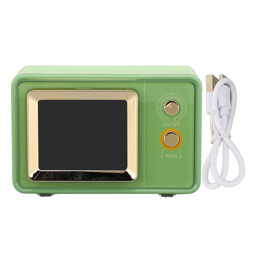 Retro-TV-Lautsprecher 600mAh Grün Bluetooth 5.3 1