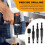 Self Centering Drill Bits Set,3/32in, 7/64in, 1/8in Self-Centering Hinge Drill Bit for 1/4 in Centering Hinge Drill Bit 4