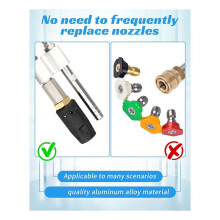 Injection Tip M5 Twist Nozzle, Long Range Soap Nozzle, Fit for Pressure Washers From 1000 PSI to 6000 PSI,for 3-7 GPM