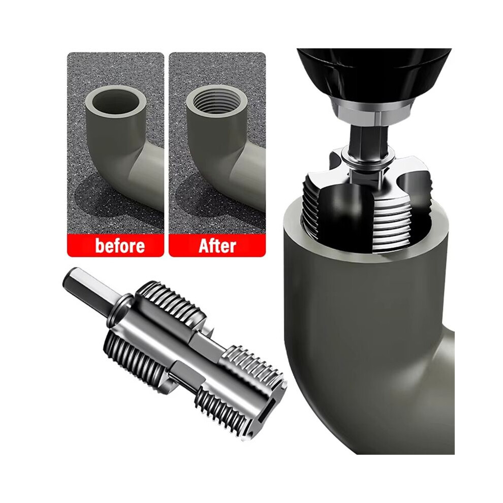 8Pcs 4 Points 6 Points Ppr Water Pipe Internal Thread Opener Ppr Pipe Threader Tapered Pipe Thread Tap Pvc Plastic Pipe 4713940302399