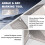 Angle & Arc Marking Tool Square Steel Folding Square Pipe Right Angle Arc Portable Tool Pipe Marking Welding Tool 2