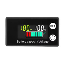 Battery Voltmeter  8-100V Capacity Indicator Power Meter Lithium LiFePO4 Lead-Acid Cell 12V 24V 48V LCD Screen C