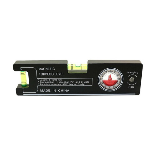 High Precision 200mm Magnetic Level Ruler ABS Millimeter Scale Angle Gauge Level Building Measuring Leveler Tools