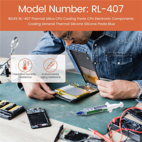 RELIFE RL-407 Thermal Silica CPU Cooling Paste CPU Electronic Components Cooling General Thermal Silicone Silicone Paste 1