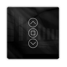 Tuya WiFi RF433 2.5D Arc Curtain  Glass Touch Panel for Roller Blinds Shutters   APP Wireless Alexa A