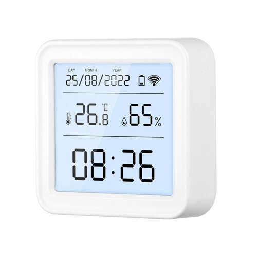 Tuya Zigbee Temperature Humidity Sensor Hygrometer Thermometer Detector  Life Remote Control Support