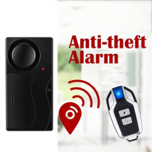 Allarme Antifurto per Porte e Finestre con Vibrazione e Telecomando, Sensibilità Regolabile per Bici, Auto, Scooter