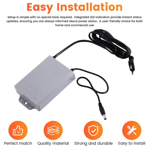 12V-2A Uninterruptible Power Supply for WiFi Modem Router Security Camera UPS Battery Backup Protector 3600mAh EU Plug 2