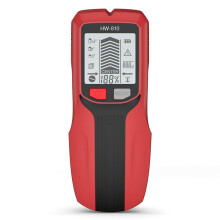 Väggskanner Metalldetektor Elektrisk Metall Trä Dubbar AC Live Wires Finder med LCD-Skärm Röd