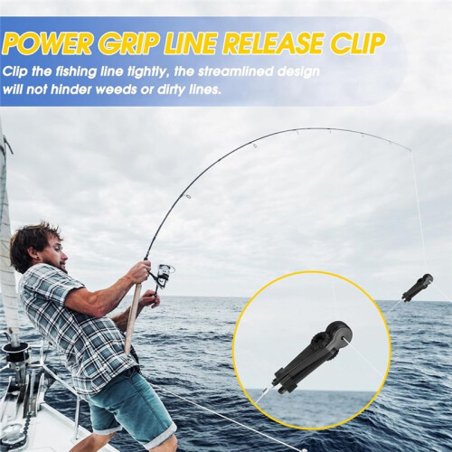 Fishing Downrigger  Release Clips with Leader Snap Weight Release Clips for Kites Planer Board Downrigger Trolling B 2