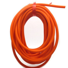 6 mm Solides 10 Meter Hohes Elastizitäts-Latex-Gummiband, Elastisches Seil für Angel-Schleudern, Industrie, Sporttraining, Orange