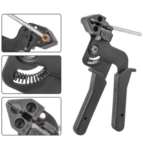 Self-Locking Tie Pliers Stainless Steel Tie Tools Manual Multi-Purpose Locking Cable Metal Tie Cable Bundle Tool 2