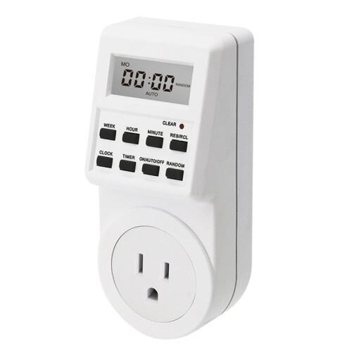 Digital Electronic Timer  Socket US  Socket 120V-60Hz 24 Hour Programmable Timing Socket US Plug