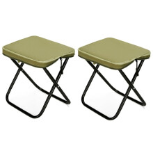 Sgabello da Campeggio e da Pesca per Esterni, Sedia A Forma di Astuccio Portapenne, Sedia da Viaggio e da Tempo Libero, Verde