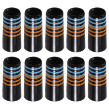 10 Peças de Virolas de Golfe 9,1x30x14 mm Adequadas para Eixo de Ferros de Ponta 0,355, Anel Azul Laranja, Virolas Esportivas de Golfe, Peças de