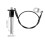 2 Pack 304 Stainless Steel Quick Release Pin  Locking Pin with Push Button Round Handle Lanyard Usable Length 30mm 6