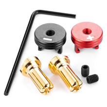 5,0 mm Metallstecker, Bananenstecker, RC-Car-Lippenbatterieanschluss mit Metallkühlkörper für RC-Modellautos
