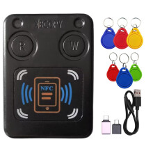 NFC RFID Chip Card Reader Copier+3XUID/CUID Keychain IC 13.56Mhz ID 125K 250K 375K RFID Token Clone Duplicator