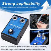 OBDResource Car Tester Dual Hole 0-6000rpm Working Frequency 12V Car Engine Ignition Coil Tester Tool US Plug