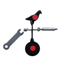 3 mm di Spessore Bidirezionale Animale Rotante In Acciaio Inox Bersaglio Esterno Fionda BB Pistola Ad Aria Compressa Pratica Bersaglio di Mira