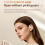 M115  Translator Headset 144-Language AI Translation Earbuds Wireless -Ear Translator Device Black 5