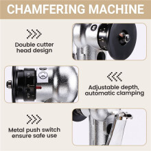 Pneumatische Afschuinmachine 45 Arc-Kantenmachine 30000RPM Hoekontbraam R-Hoekmes EU-Stekker