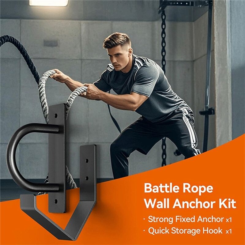 Hir Rope Rope Wall Anchor Kit Wall Mounted Training Rope Storage Tool Fitness ...