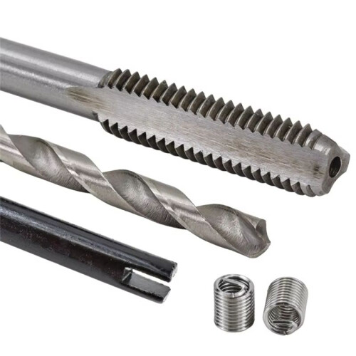 30PCS Thread Repair Kit for Restoring Damaged Thread Spanner Wrench Twist Drill Bit Hand Tool Thread Repair Tools M5x0.8 1