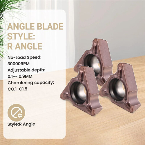 Pneumatic Chamfering Machine Blade 45 Degrees Arc Portable Edging Machine R Angle Blade EU Plug 1