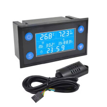 W1212 Digital Temperature Humidity Controller Timer SHT20 Sensor Probe for Incubator Aquarium Thermostat Humidistat