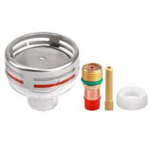 24 Glass Anticollision Nozzle 2.4mm Collect Body Gas Lens Gasket Kit for TIG Welding Torch WP‑17/18/26 Accessories