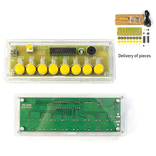 DIY Electronic Kit DIY 8 Keys Electronic Piano Kit Musical Note Circuit Board Soldering Practice Assembly 2