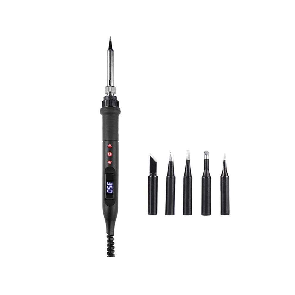 80W Soldering Iron Kit Adjustable Temperature Lcd Screen Soldering Welding Tool Soldering Iron Tip Tweezers Eu Plug 6031462988029