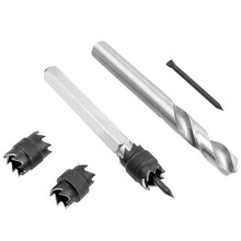 Schweißpunktschneider-Set, HSS-Schweißpunktschneider-Entfernungswerkzeug-Set mit 3/8 Zoll und 5/16 Zoll Doppelseitigem Bohrer, für
