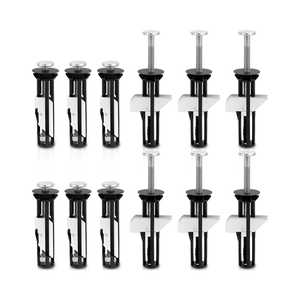 12Pcs Toilet Screws Replacement Kit, Universal Toilet Bolts With Washer Screw Nut, Quick Firm Fixing Toilet Cover 4712631544087