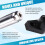 Car Oxygen Sensor Socket Offset Wrench Set 22MM Sockets 1/2In 3/8In Drives Thread Chaser Oxygen Sensor Removing Tool 5
